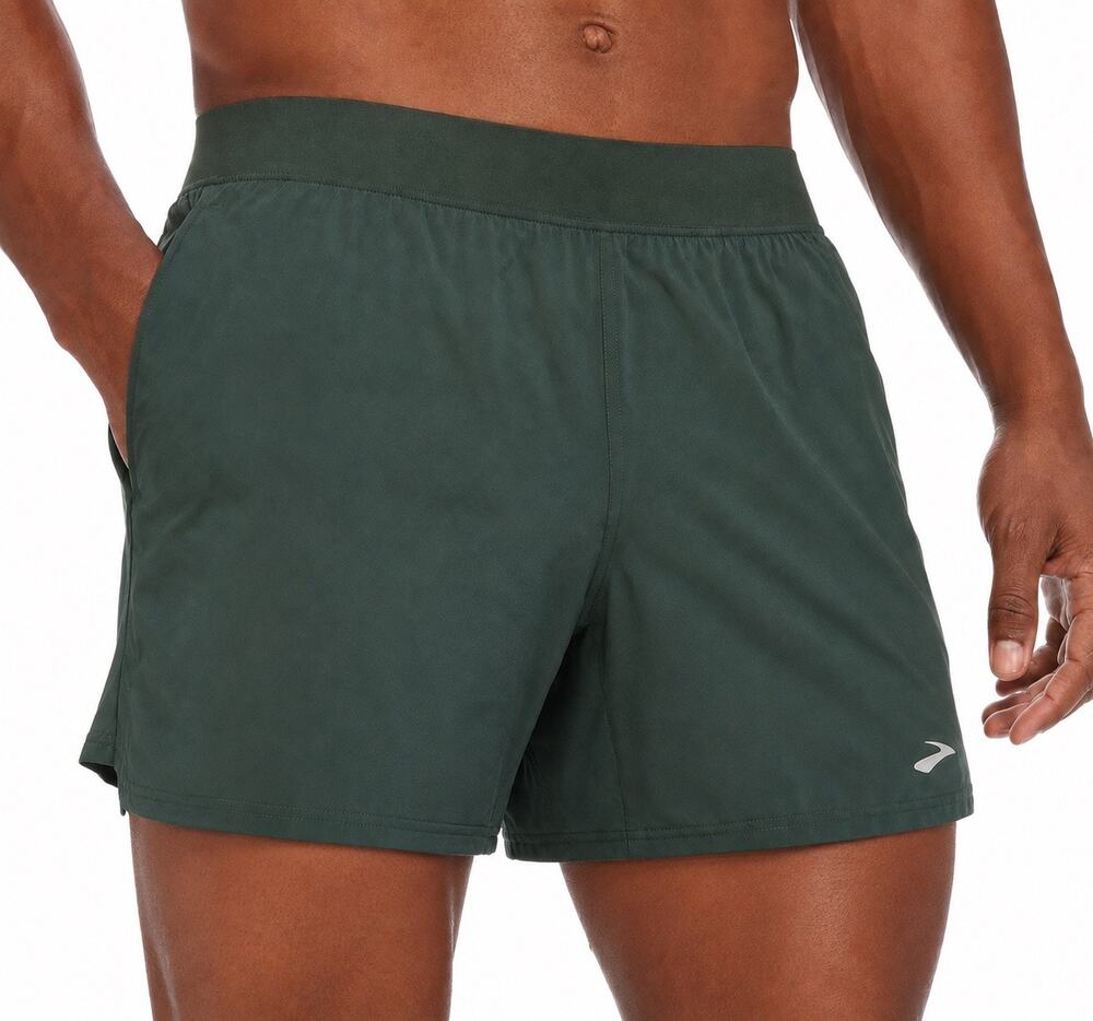 Brooks Sherpa 5” 2-in-1 Running Shorts Men’s XL Dark Green Lined Athletic